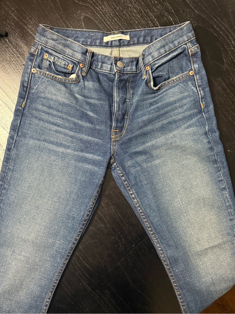 NWOT GRLFRND YASMIN Straight Skinny Jeans in Joan Jett wash - Picture 3 of 6